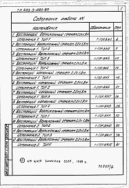 Состав фльбома. Типовой проект 403-3-080.89Альбом 2 Ведомости и потребности в материалах.      