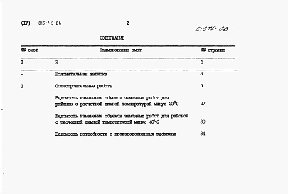 Состав фльбома. Типовой проект 815-45.86Альбом 4 Сметы.      