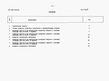 Состав фльбома. Типовой проект 820-1-096.89Альбом 8  Регулятор открытый без переезда РО 20-20 и с переездом РОП 20-20. Сметы. Ведомости потребности в материалах     