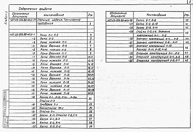 Состав фльбома. Типовой проект 407-03-533.89Альбом 5  Строительные конструкции    