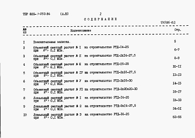 Состав фльбома. Типовой проект 820-1-053.86Альбом 3  Сметные расчеты     