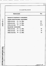 Состав фльбома. Типовой проект 820-1-061.86Альбом 7  Ведомости потребности в материалах. Части 1-5     