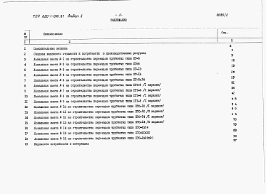 Состав фльбома. Типовой проект 820-1-068.87Альбом 2   Сметы      