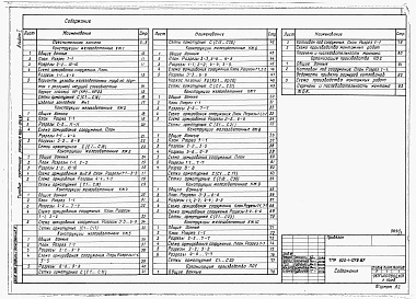 Состав фльбома. Типовой проект 820-1-079.87Альбом 1  Пояснительная записка. Строительные чертежи    