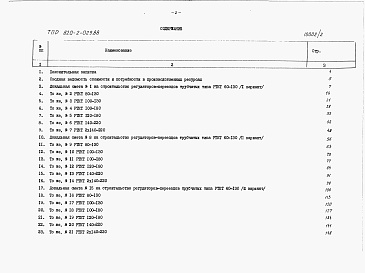 Состав фльбома. Типовой проект 820-2-029.88Альбом 2. Сметы.     