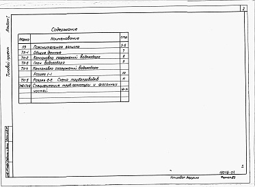 Состав фльбома. Типовой проект 820-4-9.83Альбом 1 Технологические решения.