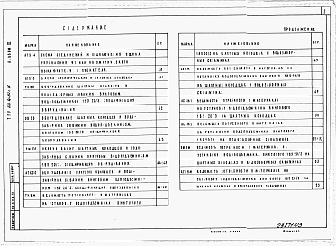 Состав фльбома. Типовой проект 820-4-032с.88Альбом 3 Оборудование шахтных колодцев и водозаборных скважин водоподъемником винтовым 1ВЭ-20/3. Пояснительная записка. Технологические решения. Строительные решения. Строительные изделия. Отопление и вентиляция. Электрооборудование. Автоматизация. Специф