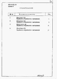 Состав фльбома. Типовой проект 820-4-035.89Альбом 5 Ведомости потребности в материалах.     