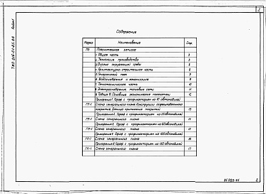 Состав фльбома. Типовой проект 816-01-85.86Альбом 1 Пояснительная записка