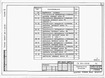 Состав фльбома. Типовой проект 816-1-105.87Альбом 11 Примененный из 816-1-104.87 Спецификации оборудования. БЫТОВЫЕ ПОМЕЩЕНИЯ