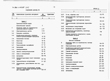 Состав фльбома. Типовой проект 816-1-110.87Альбом 7 Сметы (книги 1 и 2) 