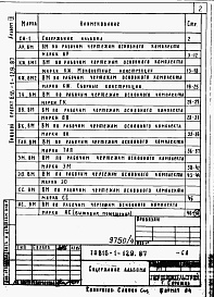 Состав фльбома. Типовой проект 816-1-129.87Альбом 9 Ведомости потребности в материалах