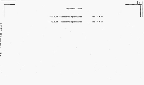 Состав фльбома. Типовой проект 23-01-128.85Альбом 2 Спецификации оборудования      