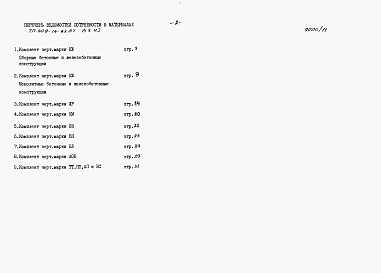 Состав фльбома. Типовой проект 409-14-63.87Альбом 10 Ведомости потребности в материалах. Производственная часть. Часть 1 