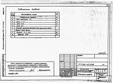 Состав фльбома. Типовой проект 816-1-157.13.88Альбом 2 Архитектурно-строительные решения. Конструкции железобетонные