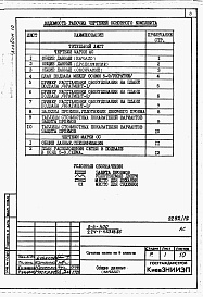 Состав фльбома. Типовой проект 224-1-453пв.85Альбом 10 Проектная документация по переводу помещений на режим ПРУ.     