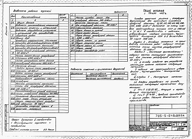 Состав фльбома. Типовой проект 705-5-054с.89Альбом 2 Применен из тп 705-5-045с.89 Основные положения по производству монтажных работ