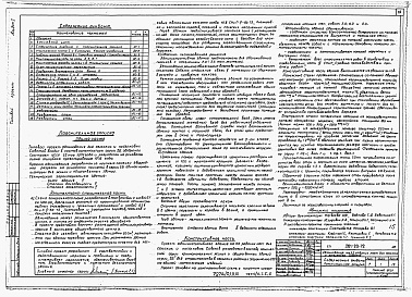 Состав фльбома. Типовой проект 261-20-72Альбом 1 Архитектурно-строительные и технологические чертежи