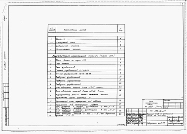 Состав фльбома. Типовой проект 264-12-224Альбом 0 Архитектурно-строительные чертежи нулевого цикла работ