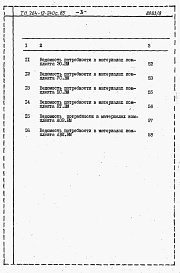 Состав фльбома. Типовой проект 264-12-240с.85Альбом 7 Ведомость потребности в материалах