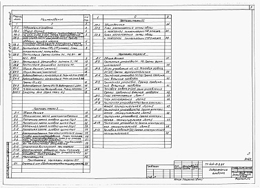 Состав фльбома. Типовой проект 414-6-8.85Альбом 2 Отопление и вентиляция, водоснабжение и канализация, электротехническая часть, связь и сигнализация, автоматизация      