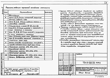 Состав фльбома. Типовой проект 704-3-055.93Альбом 2 Узлы     