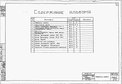 Состав фльбома. Типовой проект 704-2-4сАльбом 1 Строительная часть