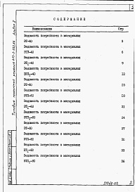 Состав фльбома. Типовой проект 413-1-033.86Альбом 2 Ведомости потребности в материалах.      