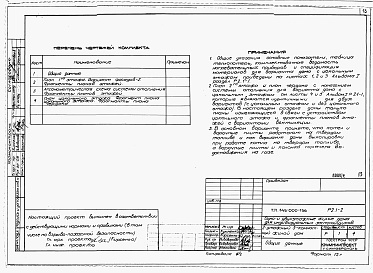 Состав фльбома. Типовой проект 145-000-156Альбом 2 (дополнение)  Архитетктурно-строительные, санитарно-технические и электротехнические чертежи вариант дома с цокольным этажом