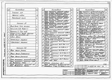 Состав фльбома. Типовой проект А-II,III,IV-450-398.87Альбом 1 Архитектурные решения. Конструкции железобетонные. Строительные конструкции и изделия   