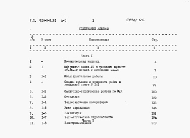 Состав фльбома. Типовой проект 814-8-2.91Альбом 5 Сметы. Часть 1 и 2 