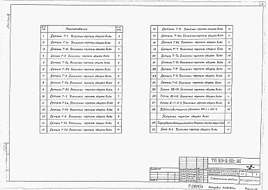 Состав фльбома. Типовой проект 901-6-91с.86Альбом 3 Эскизные чертежи общих видов нетиповых конструкций (из тп 901-6-90с.86)