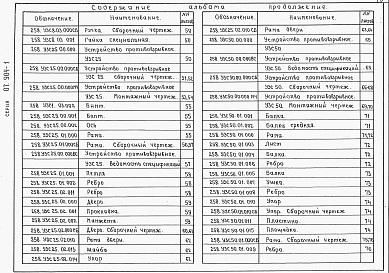 Состав фльбома. Серия 07.904-1 УстройстваВыпуск 1 Устройства противовзрывные МЗС, УЗС-1, УСЗ-8, УЗС-25, УЗС-50. Рабочие чертежи