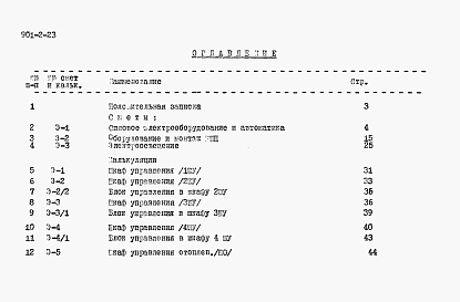 Состав фльбома. Типовой проект 901-2-23Альбом 3 Часть 2 Сметы Электротехнические работы