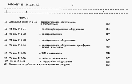 Состав фльбома. Типовой проект 901-3-187.83Альбом 10 Сметы. Часть 1, 2.     