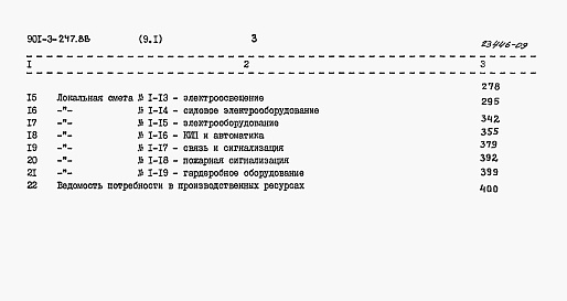 Состав фльбома. Типовой проект 901-3-247.88Альбом 9 Сметы