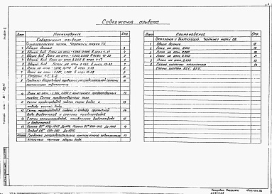 Состав фльбома. Типовой проект 901-3-203.85Альбом 2. Технологическая, санитарно-техническая части отделения контактных осветлителей (из тип. проекта 901-3-204.85).  