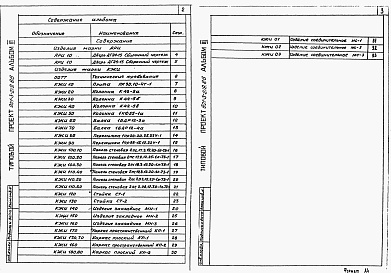 Состав фльбома. Типовой проект 901-3-220.86Альбом 3 Строительные изделия (из тп 901-3-219.86 альбом 3)