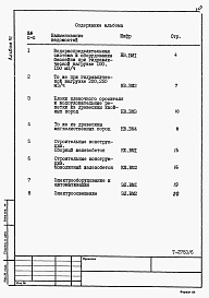 Состав фльбома. Типовой проект 901-6-83.86Альбом 6 Ведомости потребности в материалах