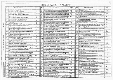 Состав фльбома. Типовой проект 901-3-206.85Альбом 2 Архитектурно-строительная часть      