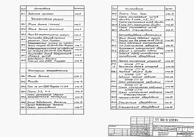 Состав фльбома. Типовой проект 901-6-67.83Альбом 4 Четырехсекционная градирня. Технологические, строительные, электротехнические чертежи. Заказные спецификации