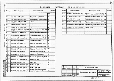 Состав фльбома. Типовой проект 901-6-59Альбом 7 Чертежи элементов конструкций и изделий