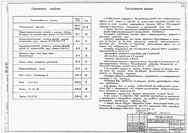 Состав фльбома. Типовой проект 901-6-54Альбом 1 Пояснительная записка. Детали и узлы