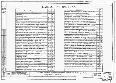 Состав фльбома. Типовой проект 902-1-19Альбом 1 Архитектурно-строительная часть. При глубине заложения подводящего коллектора 4 м