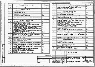 Состав фльбома. Типовой проект 24-0326.23.89Альбом 1 Архитектурно-строительные, санитарно-технические и электрические чертежи