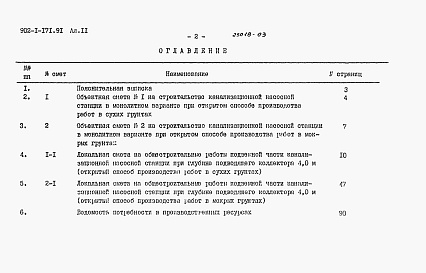 Состав фльбома. Типовой проект 902-1-171.91Альбом 11 Сметы. Подземная часть