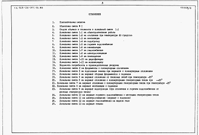 Состав фльбома. Типовой проект 143-24-317.13.89Альбом 2 Сметы