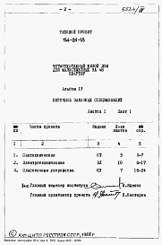 Состав фльбома. Типовой проект 154-24-55Альбом 4 Заказные спецификации