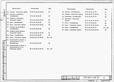 Состав фльбома. Типовой проект 820-4-039.90Альбом 2 Конструкции металлические     