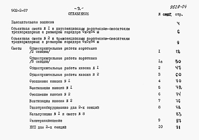 Состав фльбома. Типовой проект 902-2-67Альбом 3 Сметы